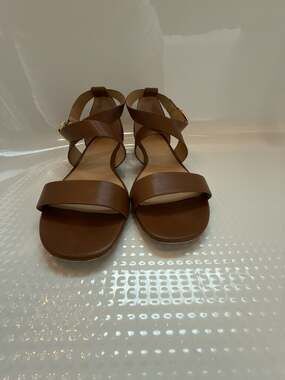 Michael Kors MICHAEL Sabrina Sandals Dark Tan, Size 8.5 M